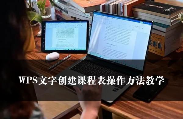 WPS文字创建课程表操作方法教学