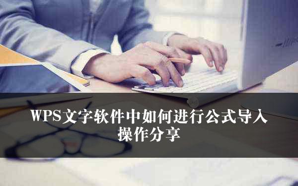 WPS文字软件中如何进行公式导入操作分享