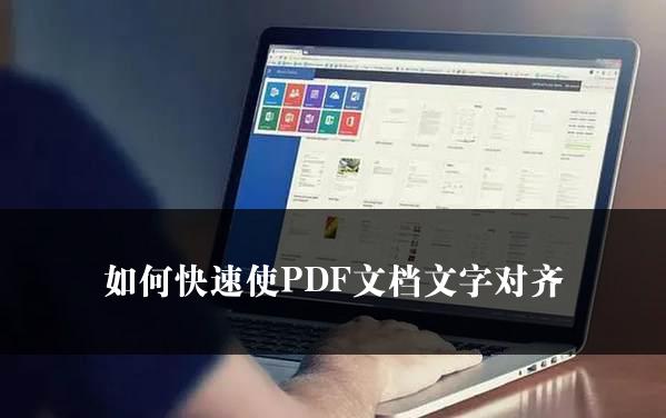 如何快速使PDF文档文字对齐