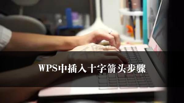 WPS中插入十字箭头步骤