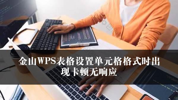 金山WPS表格设置单元格格式时出现卡顿无响应