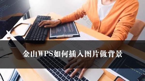 金山WPS如何插入图片做背景