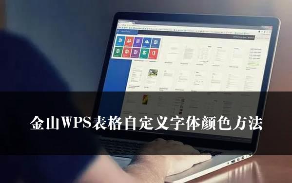 金山WPS表格自定义字体颜色方法