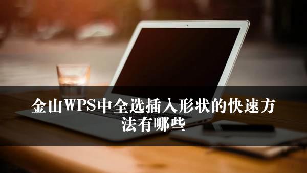 金山WPS中全选插入形状的快速方法有哪些