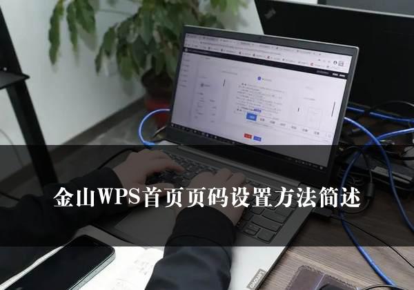 金山WPS首页页码设置方法简述