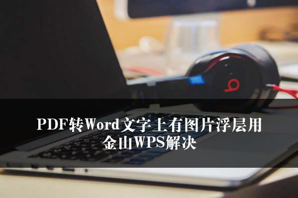 PDF转Word文字上有图片浮层用金山WPS解决