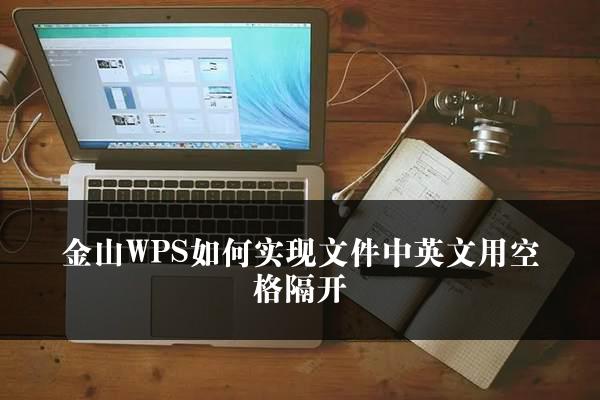 金山WPS如何实现文件中英文用空格隔开