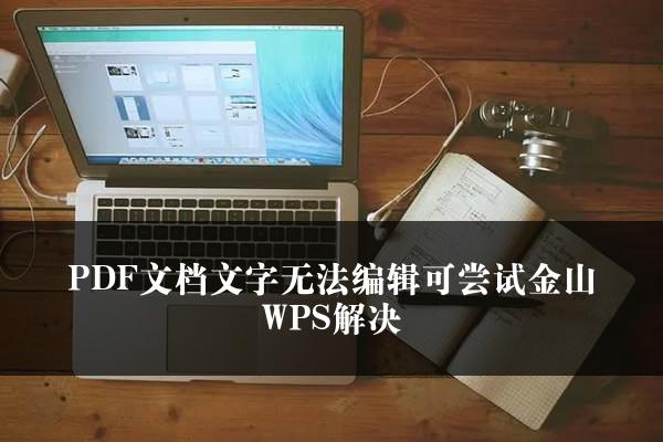 PDF文档文字无法编辑可尝试金山WPS解决