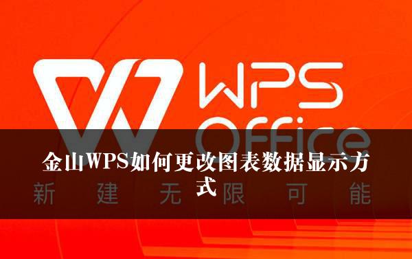 金山WPS如何更改图表数据显示方式