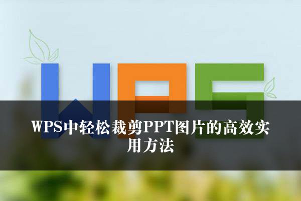 WPS中轻松裁剪PPT图片的高效实用方法