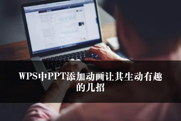 WPS中PPT添加动画让其生动有趣的几招