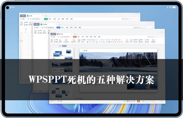 WPSPPT死机的五种解决方案