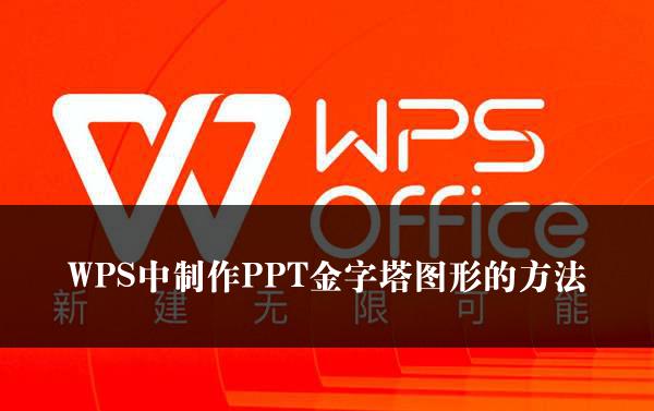 WPS中制作PPT金字塔图形的方法