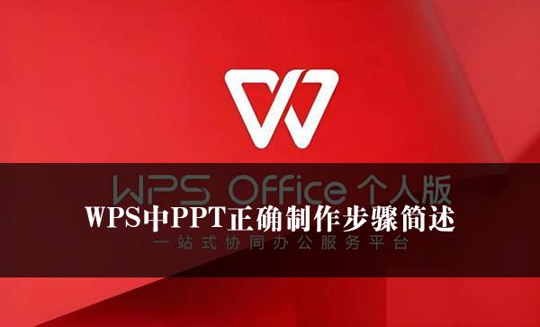 WPS中PPT正确制作步骤简述