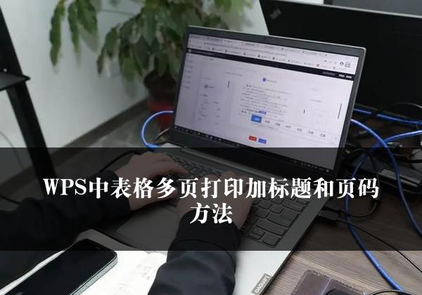 WPS中表格多页打印加标题和页码方法